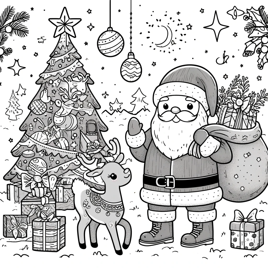 Christmas Cheer Coloring Page